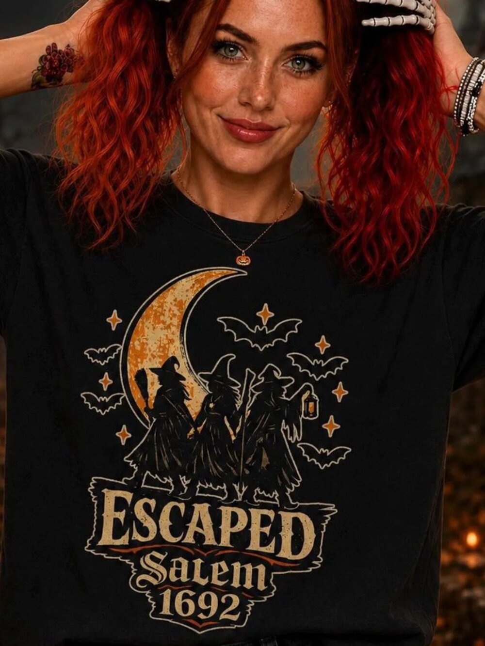 Escaped Salem 1692 Shirt, Salem Witch Shirt, Halloween Witch T-Shirt, Witch Tee